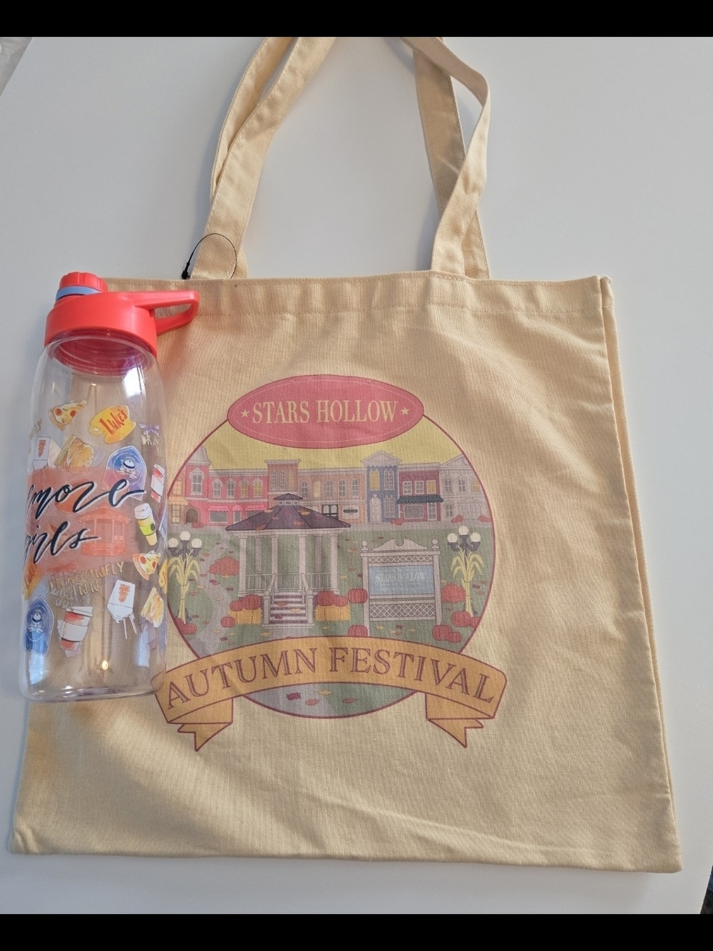 Stars Hollow Autumn Festival Tote - Yellow Canvas